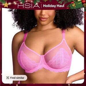 HSIA Mermaid Scales Lace
Unlined Full Coverage Plus Size
Mesh Cup